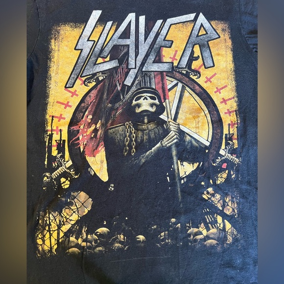 SLAYER 2018 Tour Shirt Metal Music Band Merch Size Medium Black - Picture 2 of 6